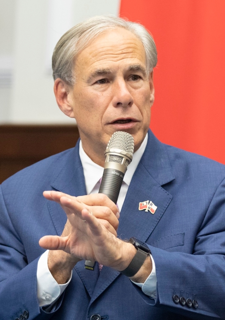 Greg Abbott, Governor of Texas, at the Presidential Office of Taiwan 2024 07 07 (cropped)