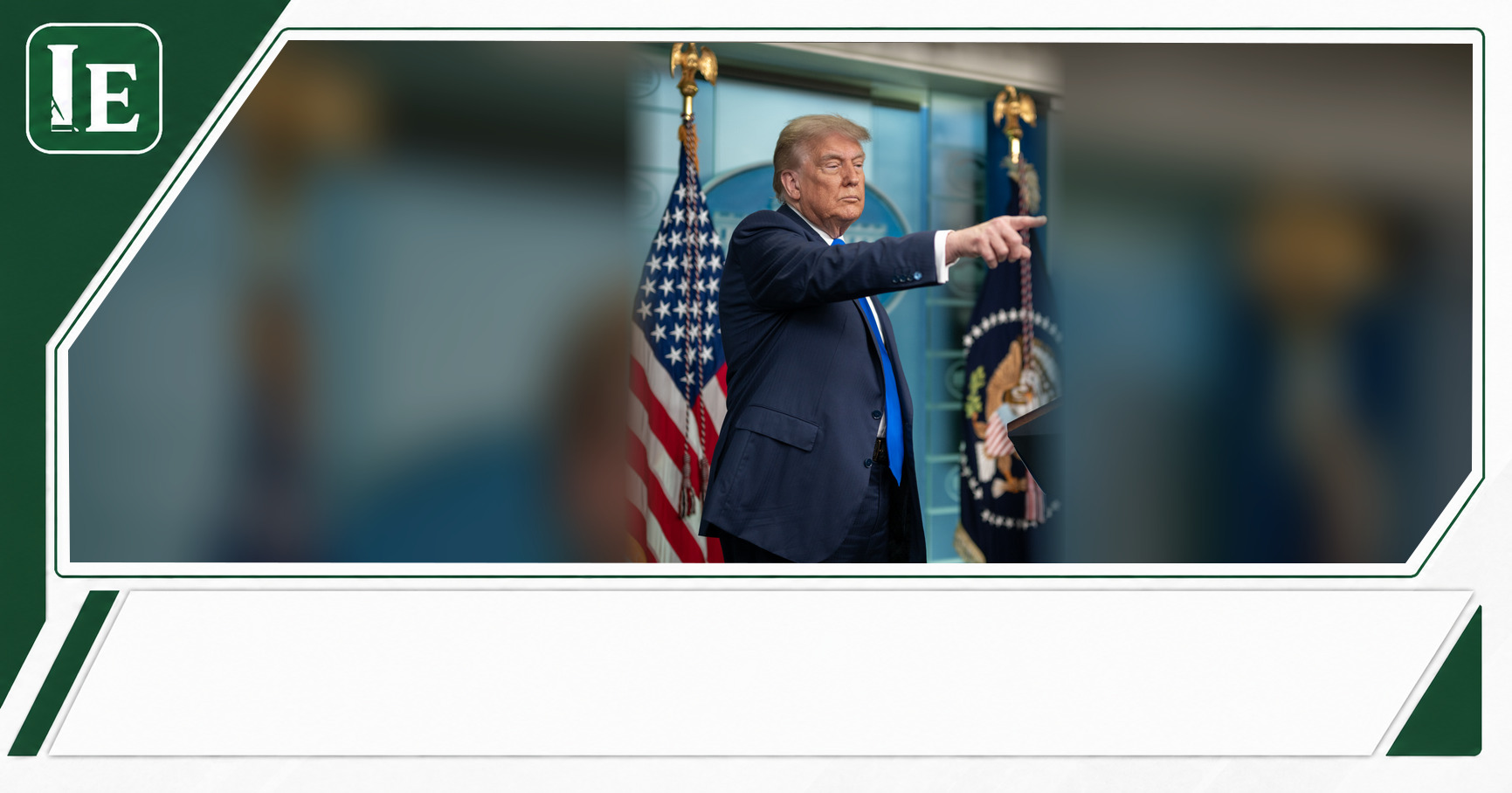 Donald Trump featured editorial graphic