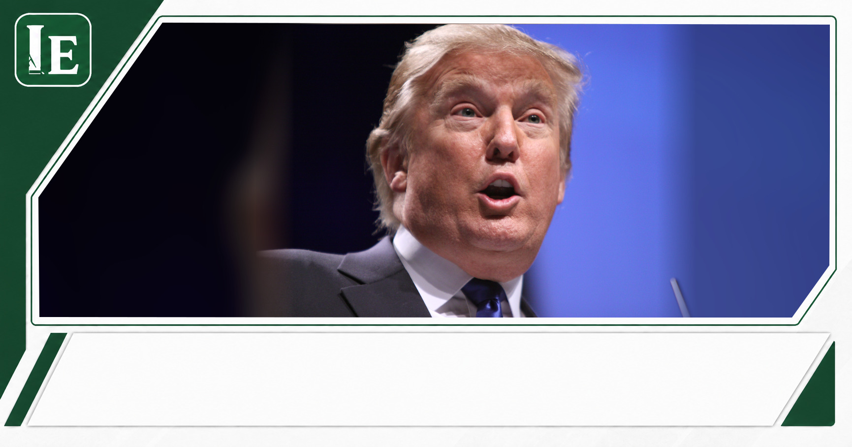 Donald Trump featured editorial graphic