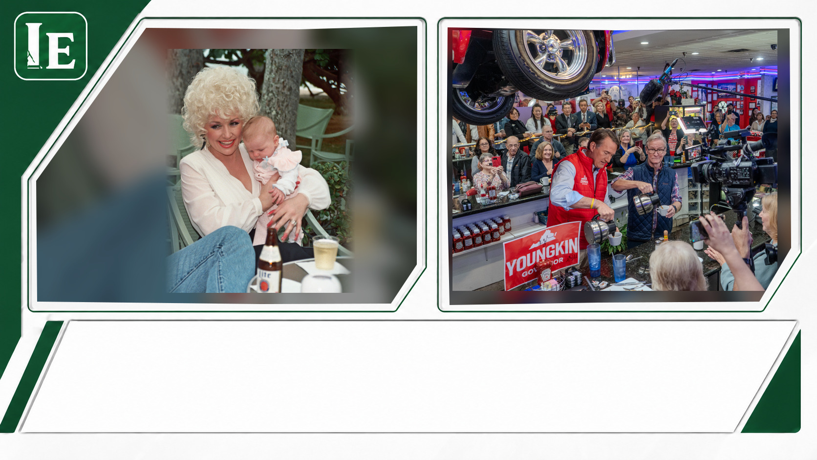Dolly Parton and Steve Doocy featured editorial graphic