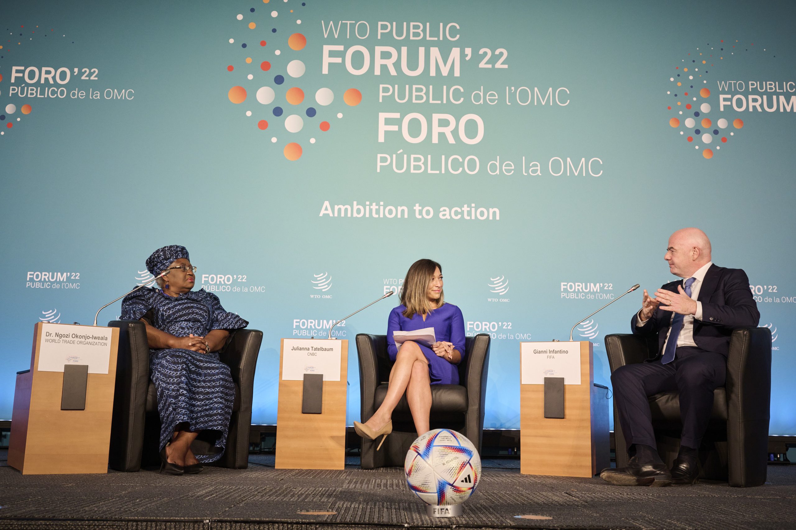 Session 3 Director General Okonjo Iweala in conversation with Gianni Infantino, President of FIFA