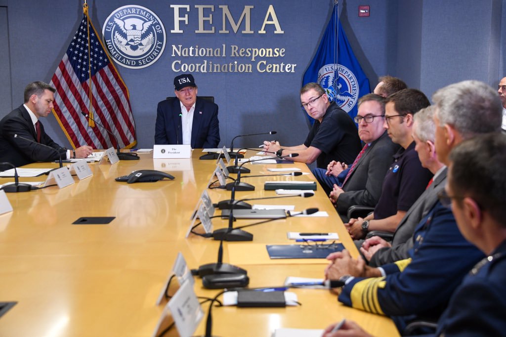 President Trump at FEMA Dorian briefing