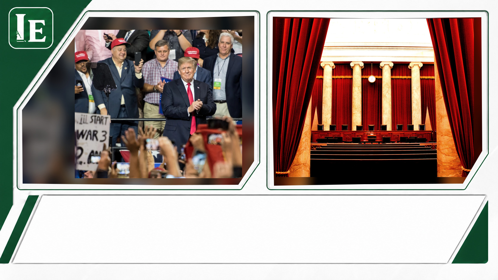 Donald Trump and Supreme Court of the United States featured editorial graphic