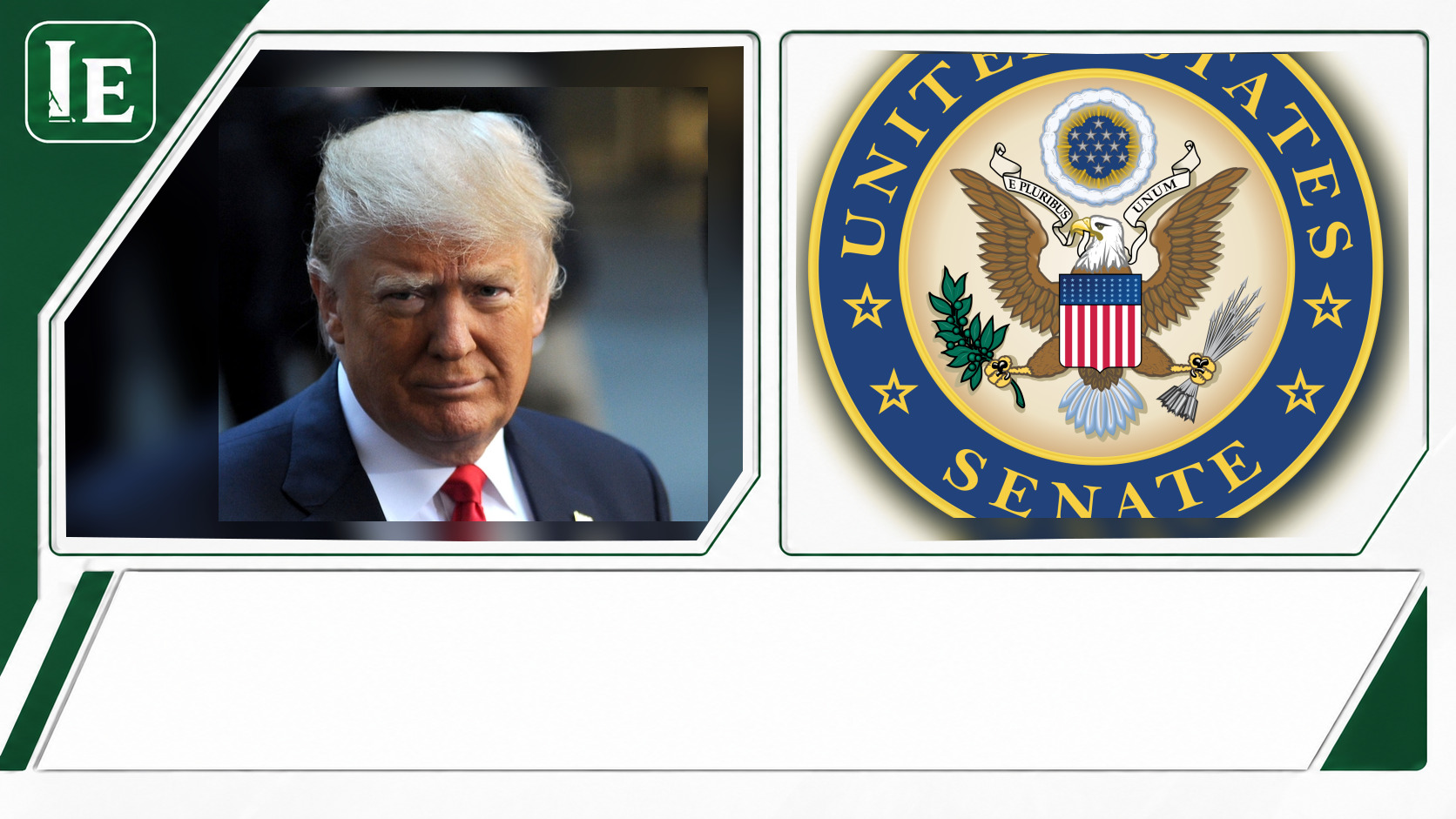 Donald Trump and United States Senate featured editorial graphic
