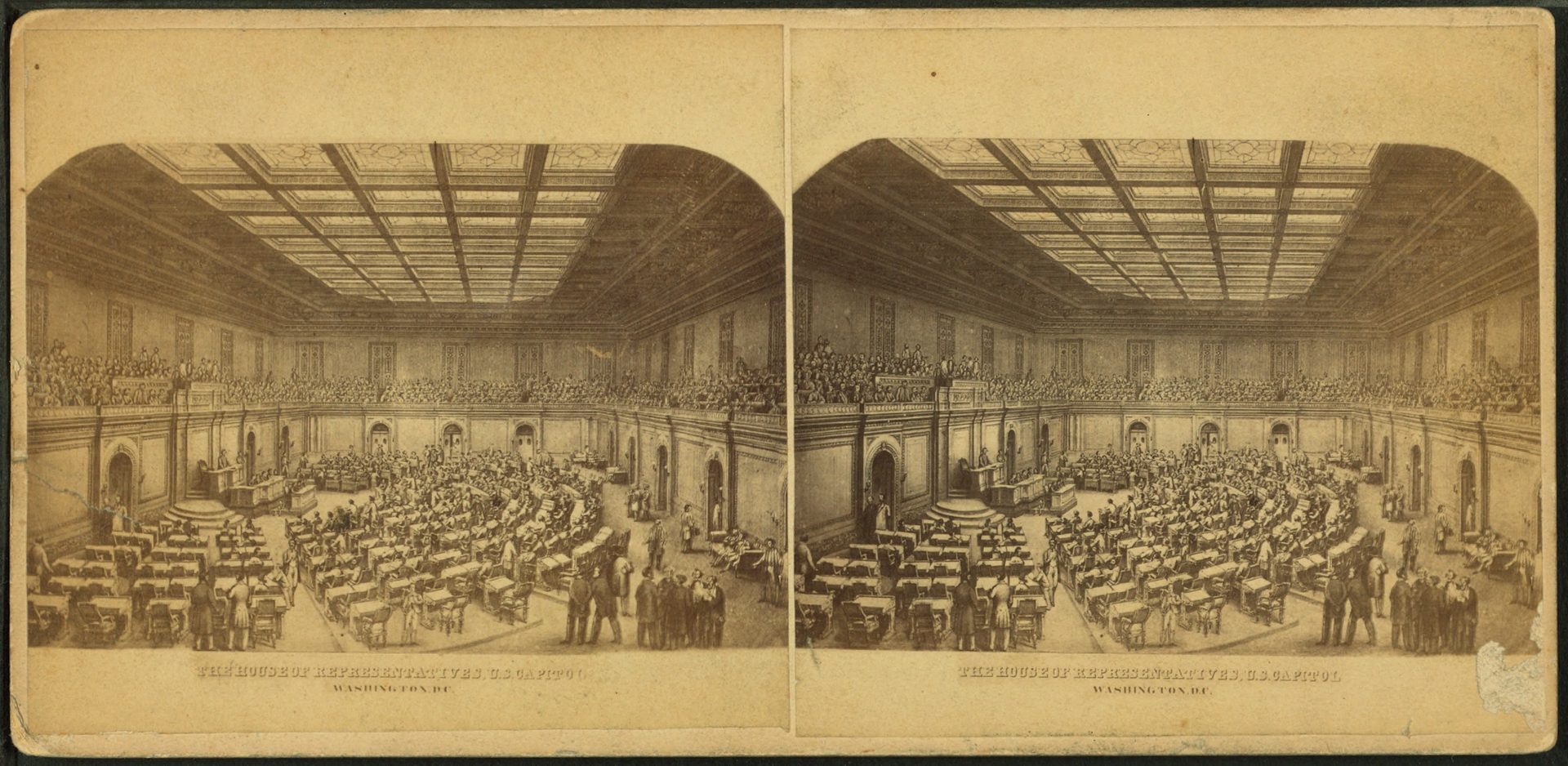 The House of Representatives, U.S. Capitol, Washington, D.C, by Casimir Bohn