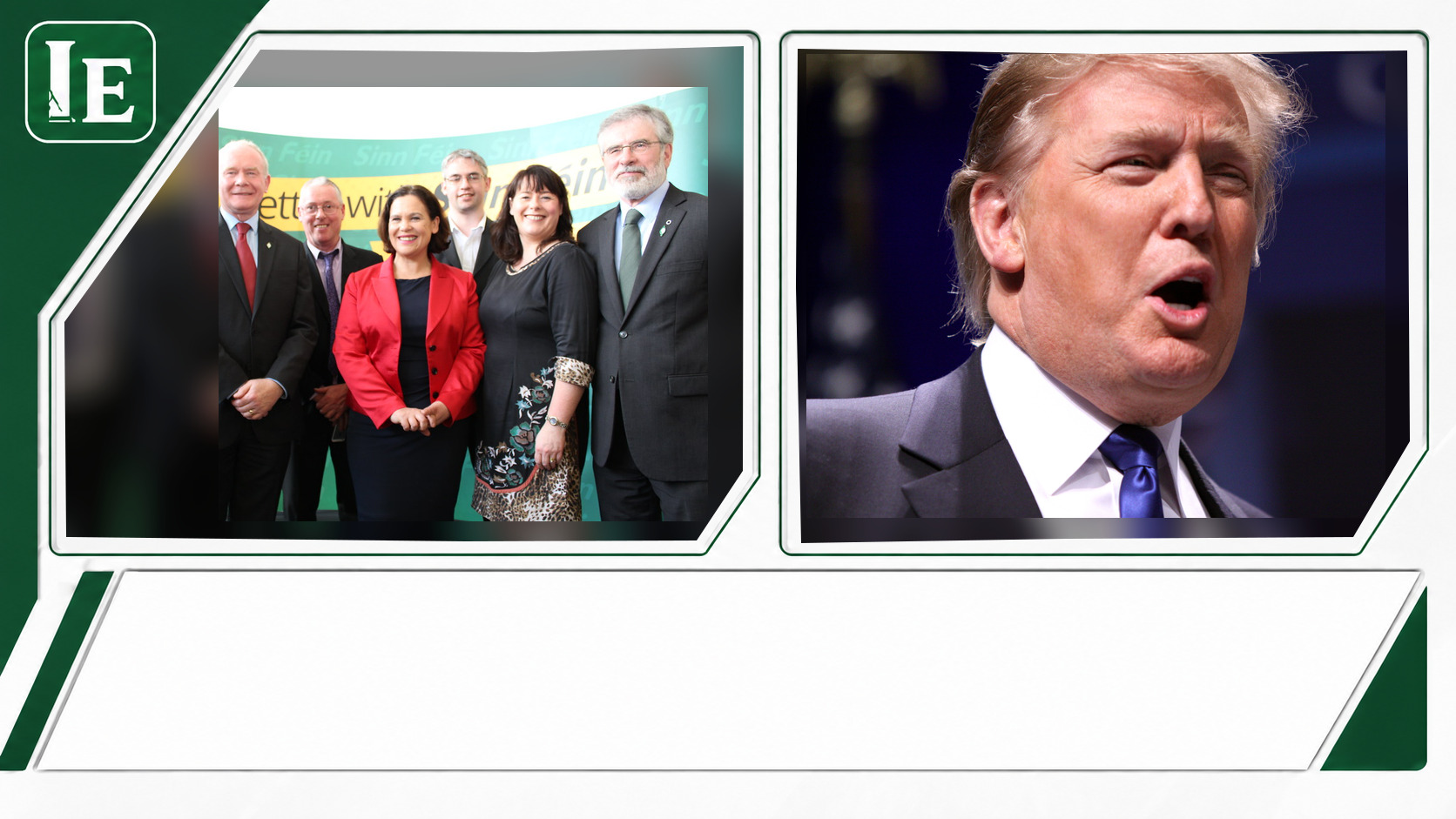John Feeley and Donald Trump featured editorial graphic