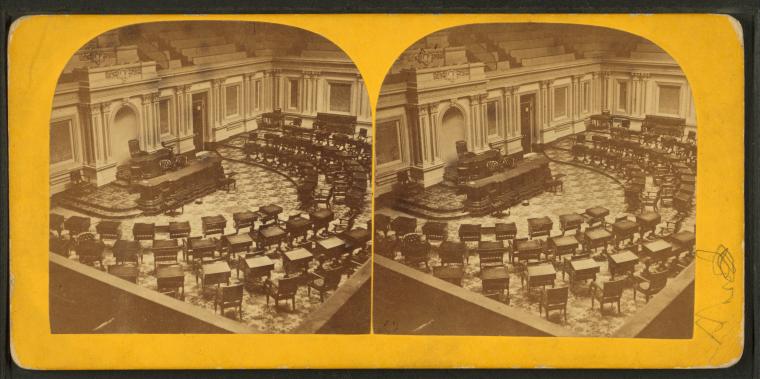 Senate Chamber, (in U.S. Capitol.), by Bell & Bro. (Washington, D.C.)