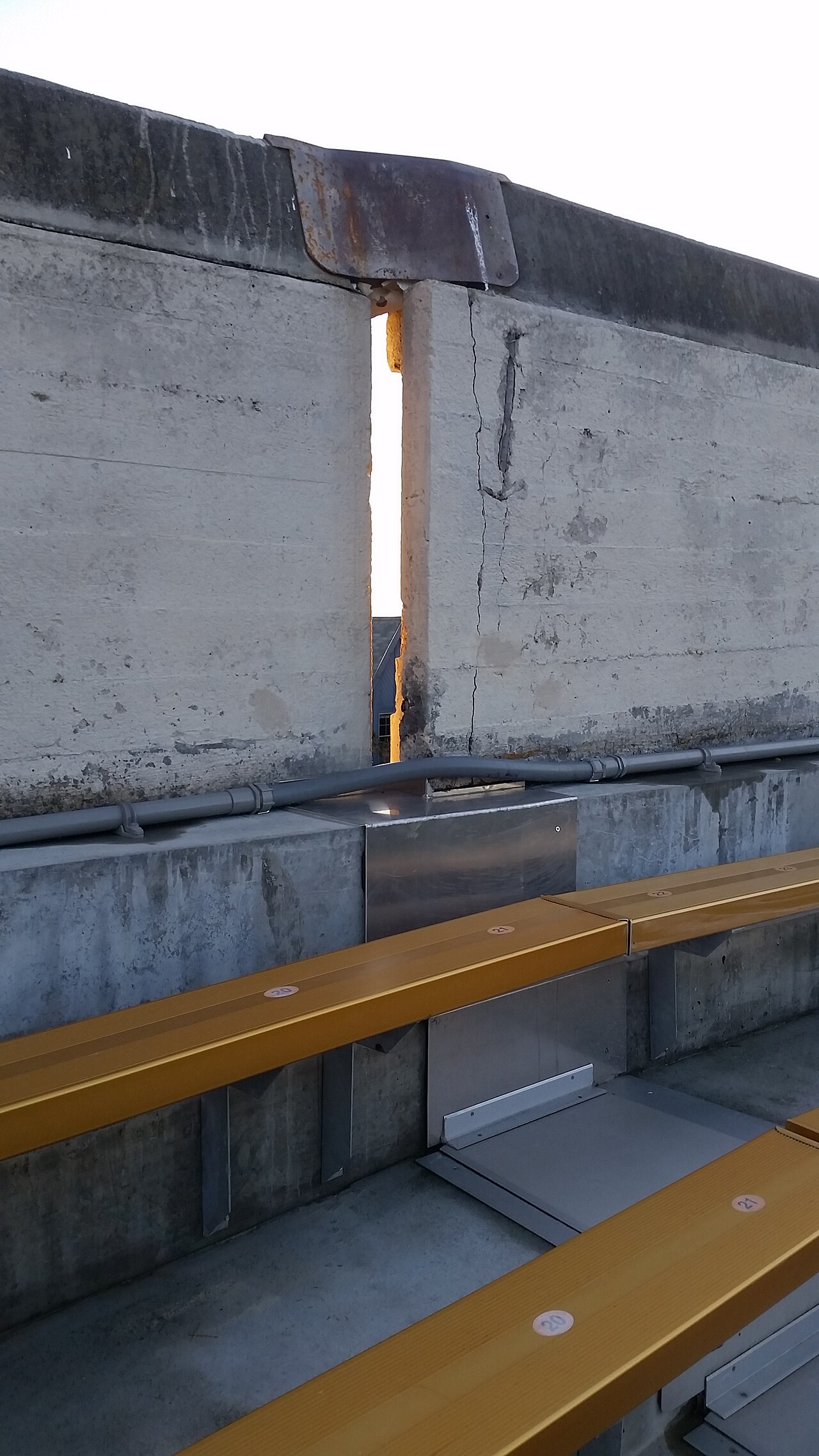 Hayward fault separation Memorial Stadium