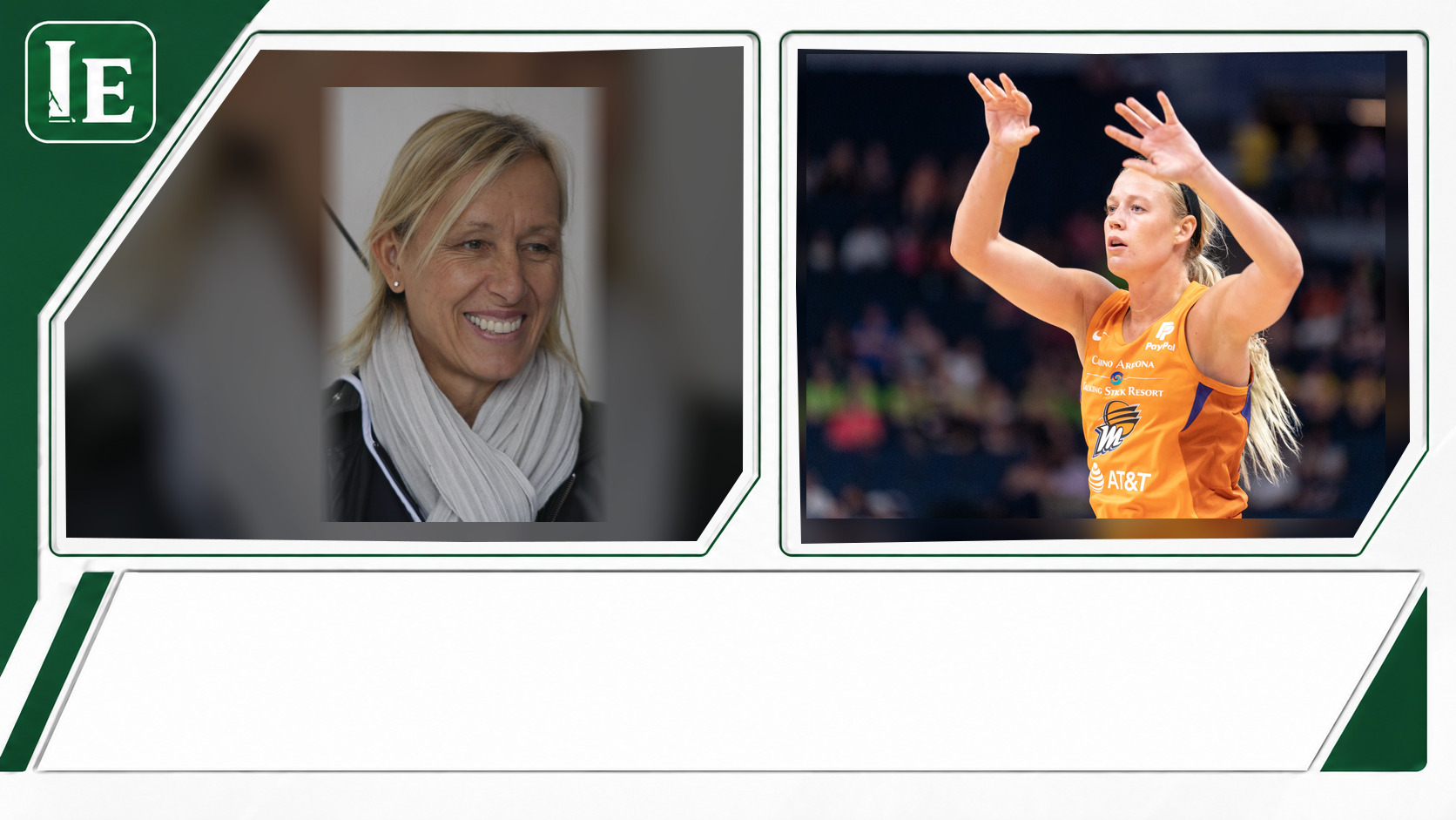 Martina Navratilova and Sophie Cunningham featured editorial graphic