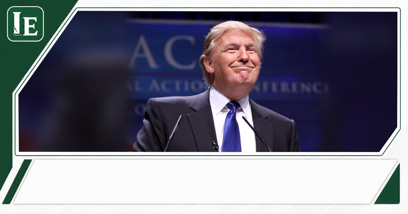 Donald Trump featured editorial graphic