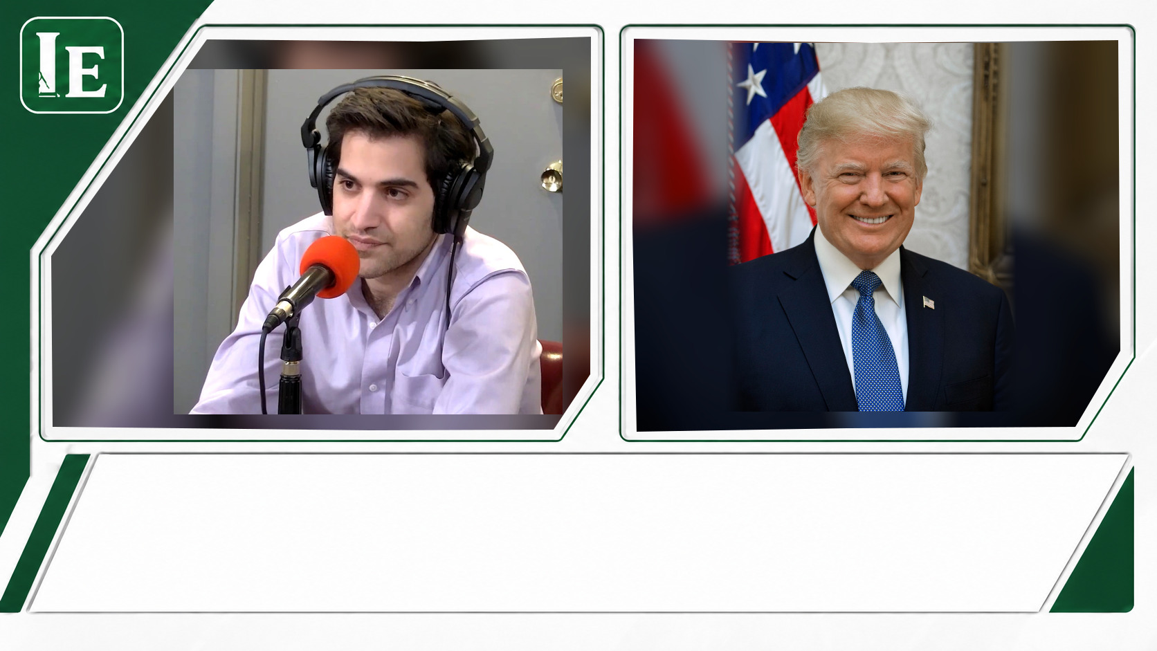 Harry Enten and Donald Trump featured editorial graphic