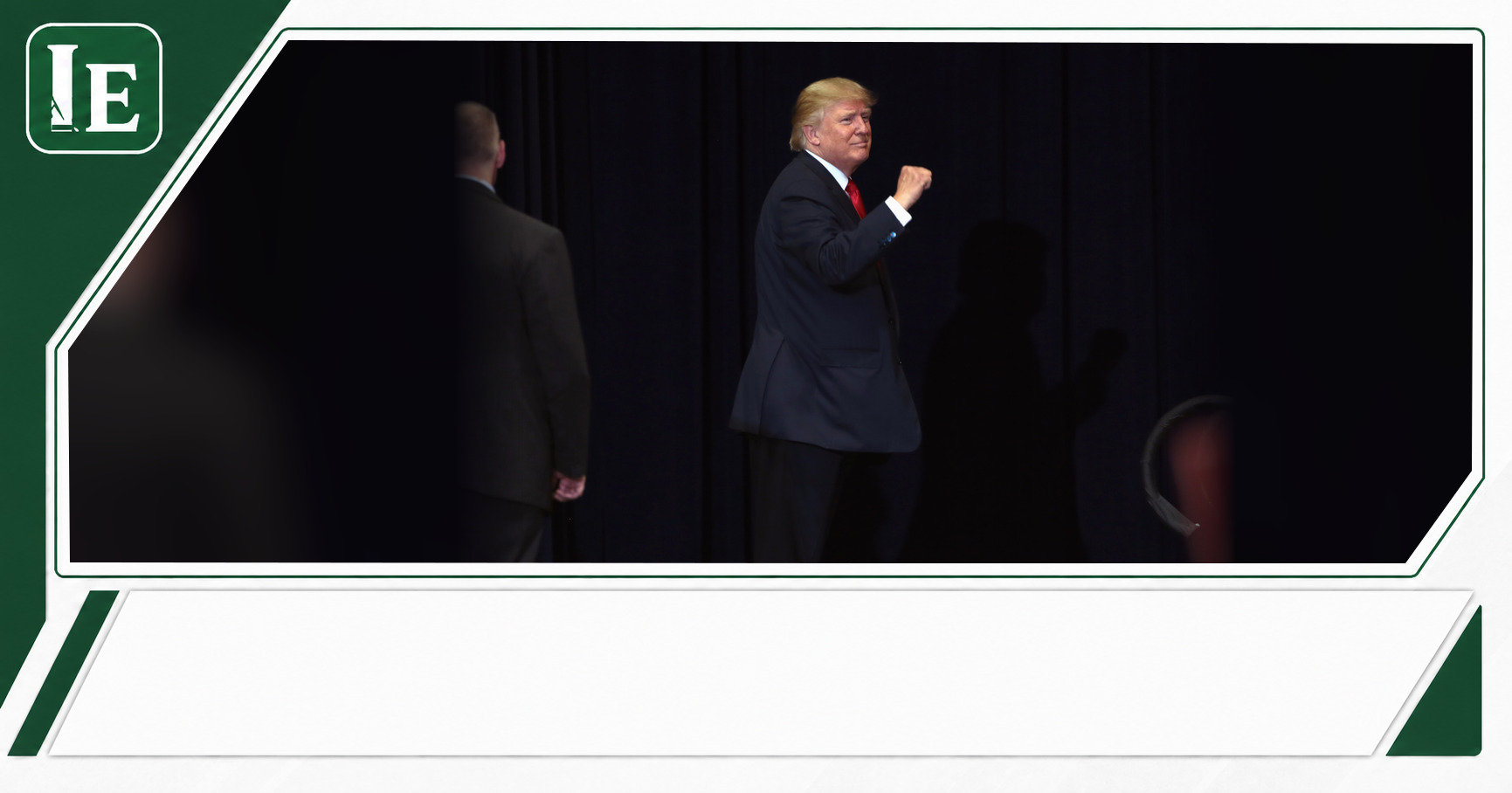 Donald Trump featured editorial graphic