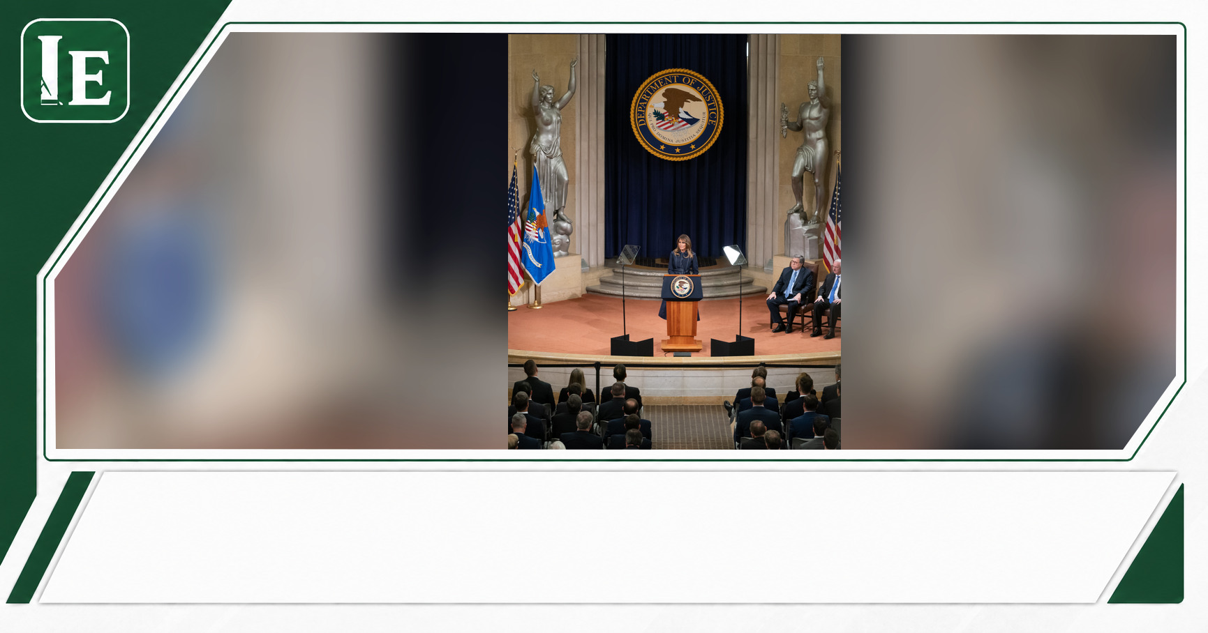 U.S. Department of Justice featured editorial graphic