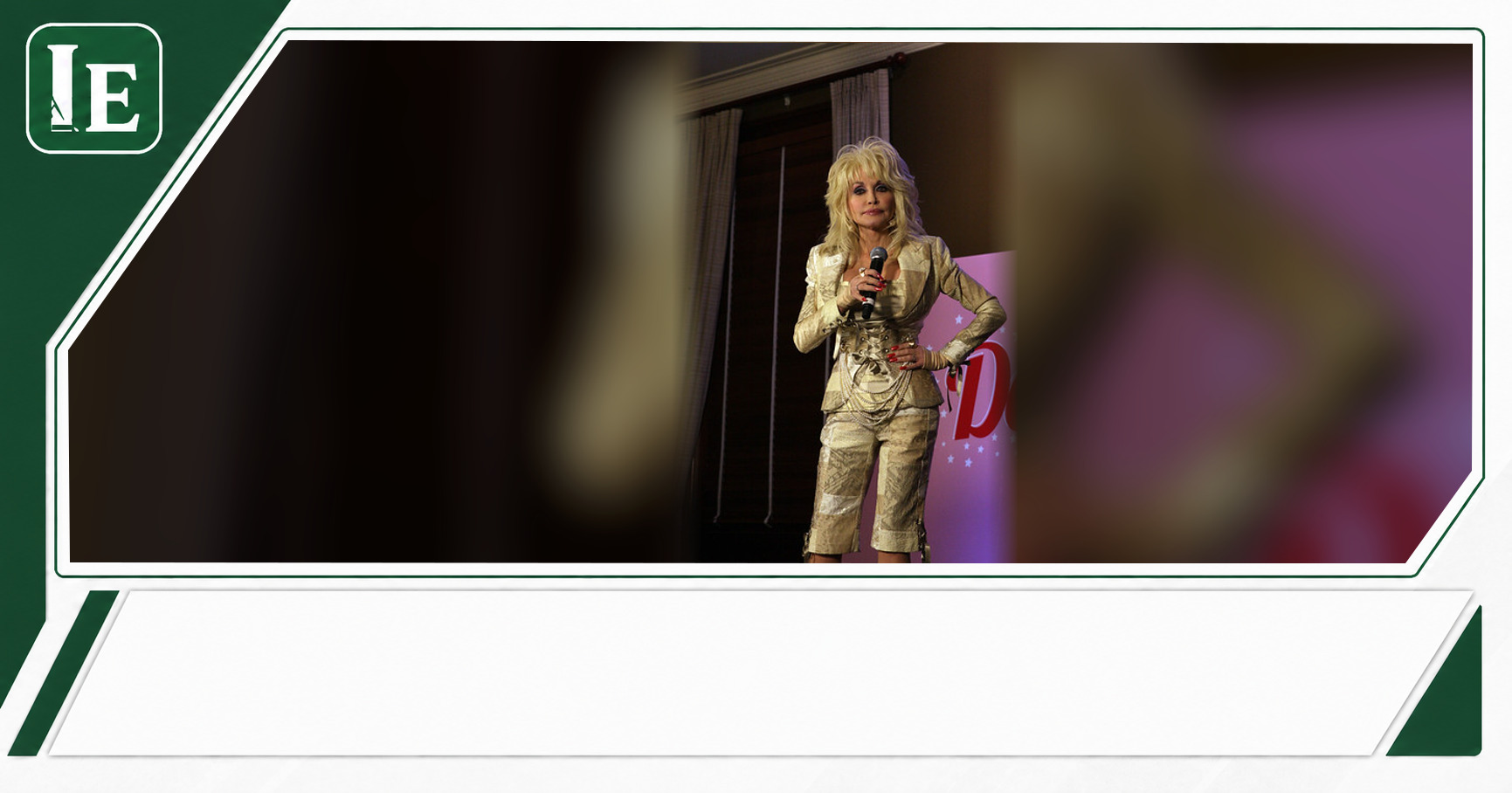Dolly Parton featured editorial graphic