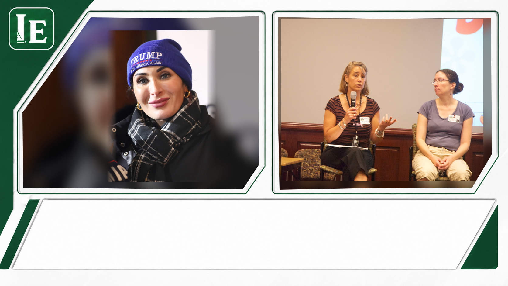 Laura Loomer and Natalie Harp featured editorial graphic