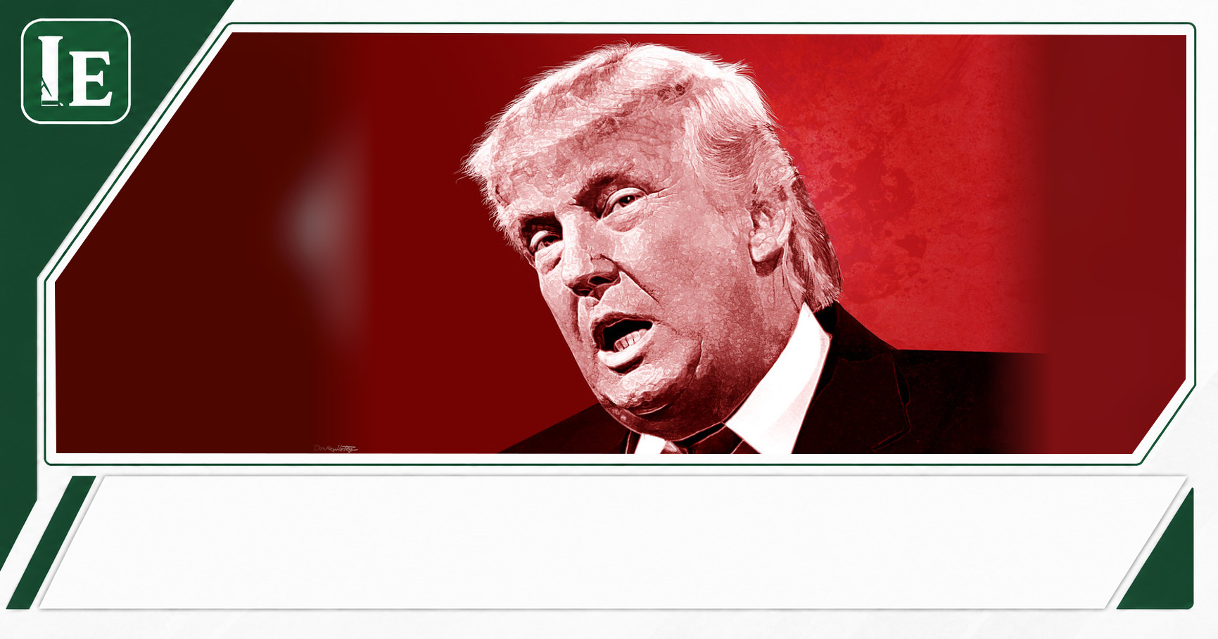 Donald Trump featured editorial graphic