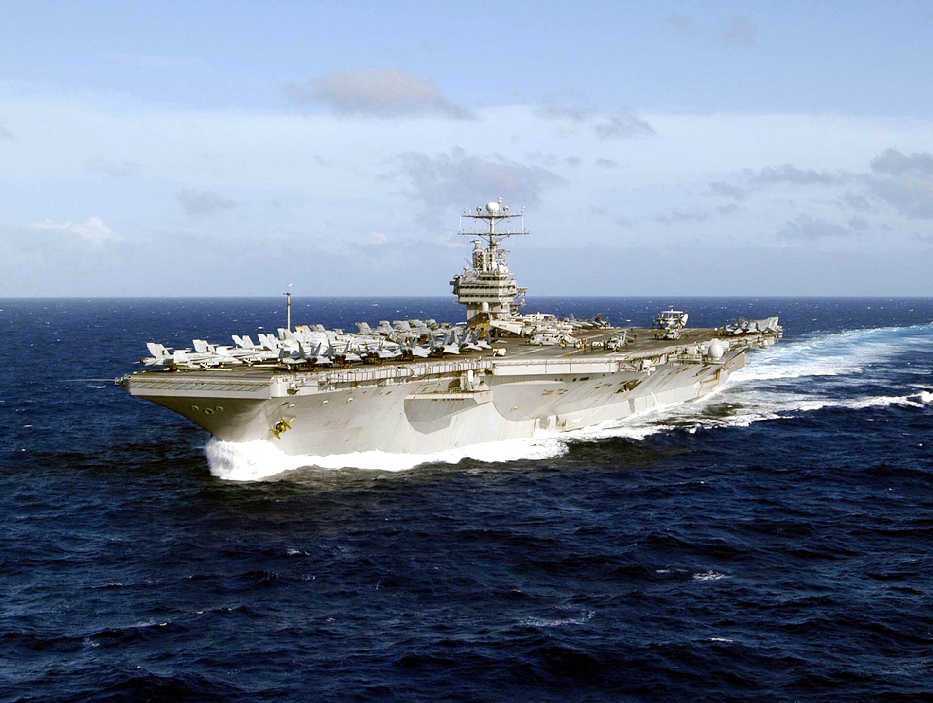USS Abraham Lincoln (CVN 72) underway in the Western Pacific on 21 December 2004 (041221 N 1229B 066)