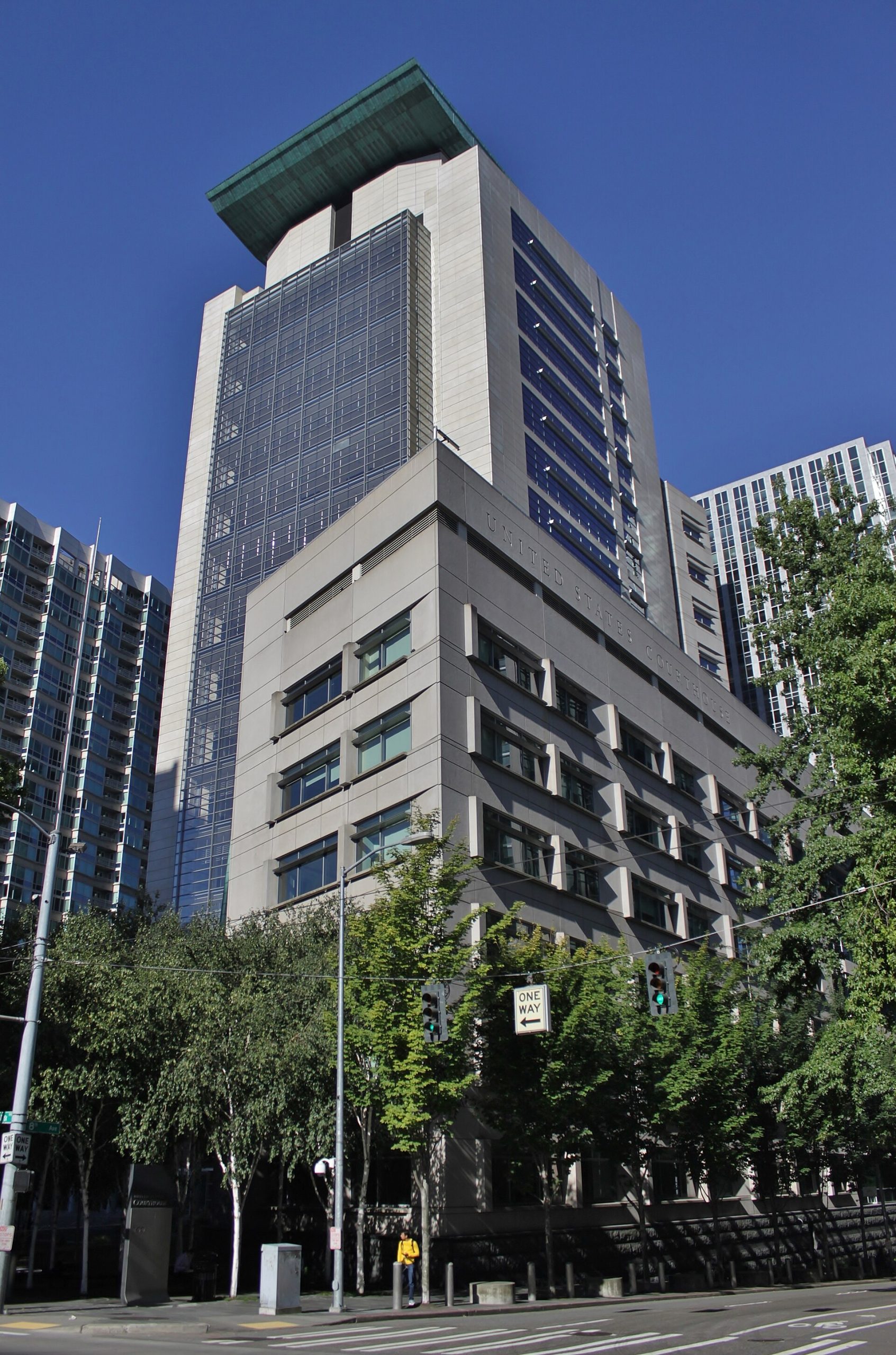 U.S. Courthouse, Seattle, from street level