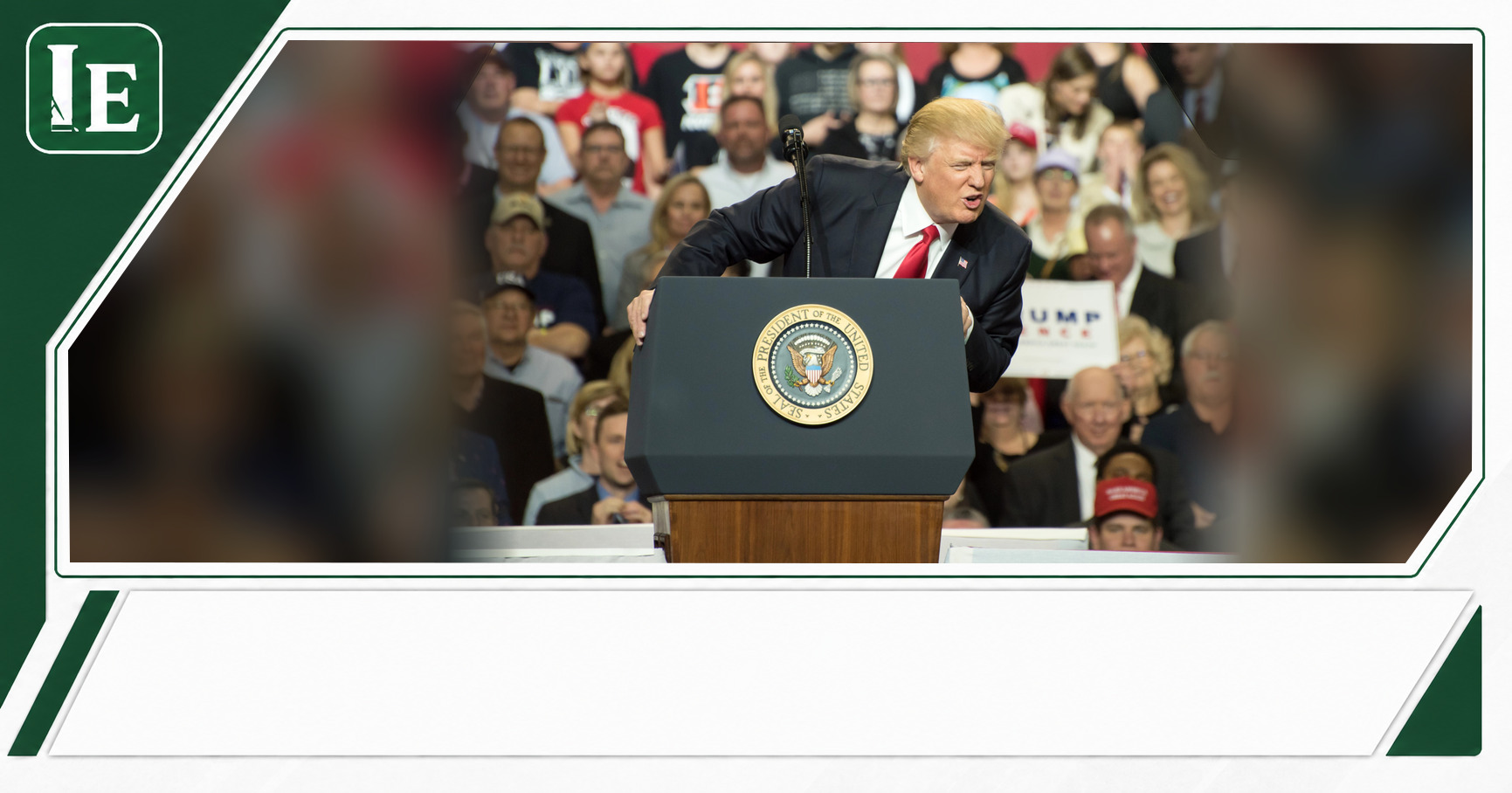 Donald Trump featured editorial graphic