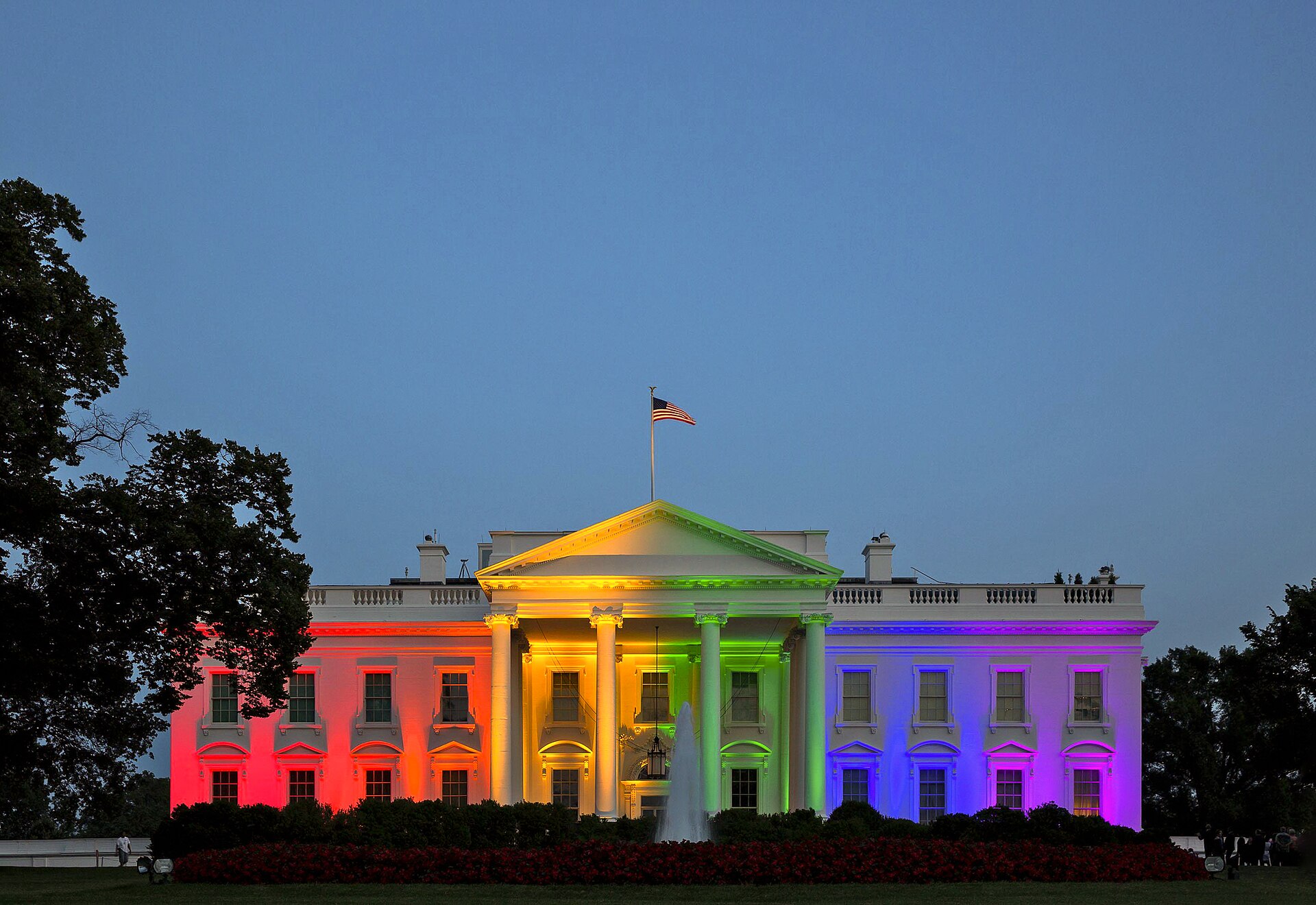 White House rainbow for SCOTUS ruling on same sex marriage