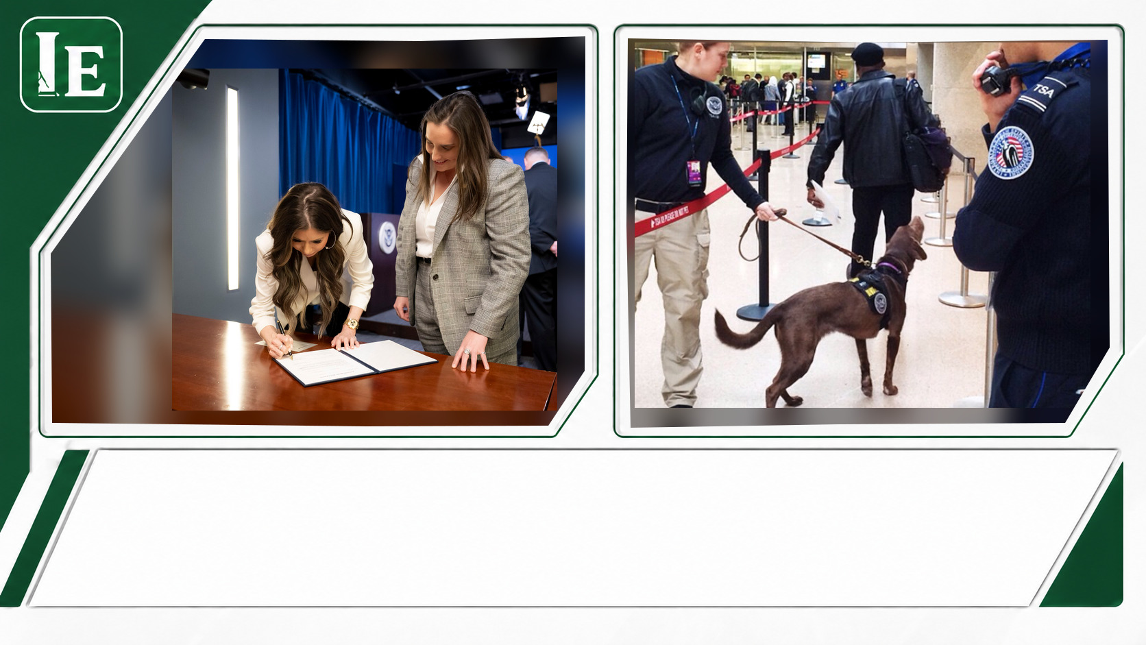U.S. Immigration and Customs Enforcement and Transportation Security Administration featured editorial graphic