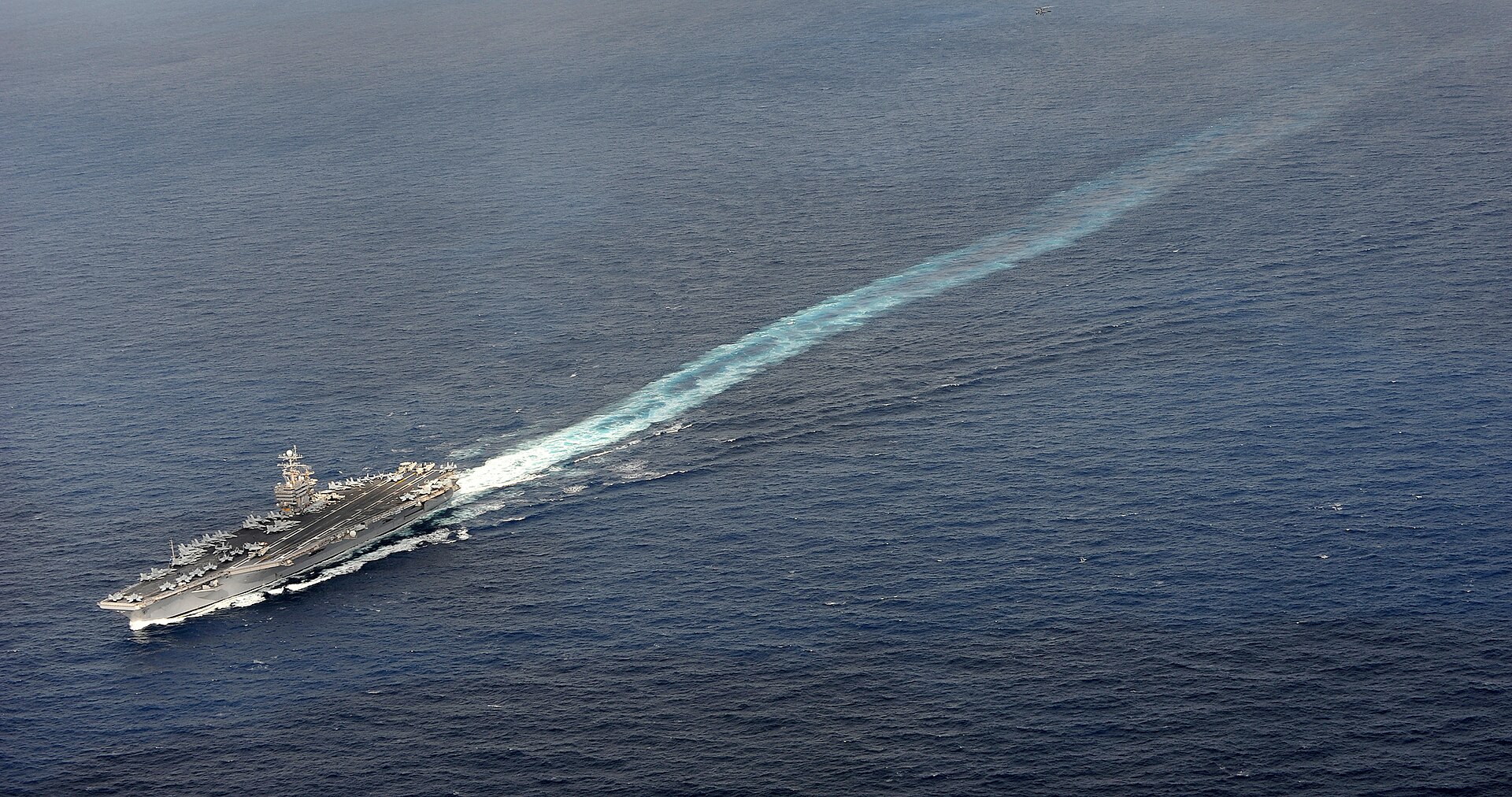 US Navy 111216 N KQ416 132 The Nimitz class aircraft carrier USS Abraham Lincoln (CVN 72) is underway on deployment to the 5th and 7th Fleet areas