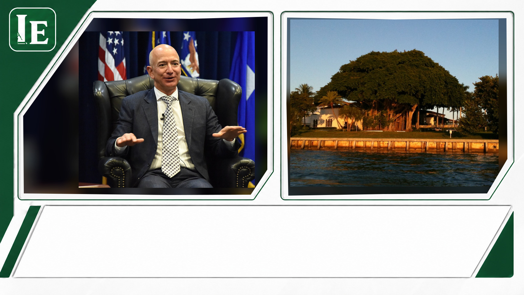 Jeff Bezos and Indian Creek Country Club featured editorial graphic