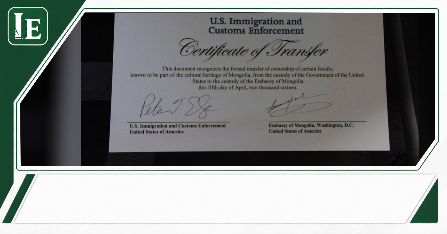 U.S. Immigration and Customs Enforcement featured editorial graphic