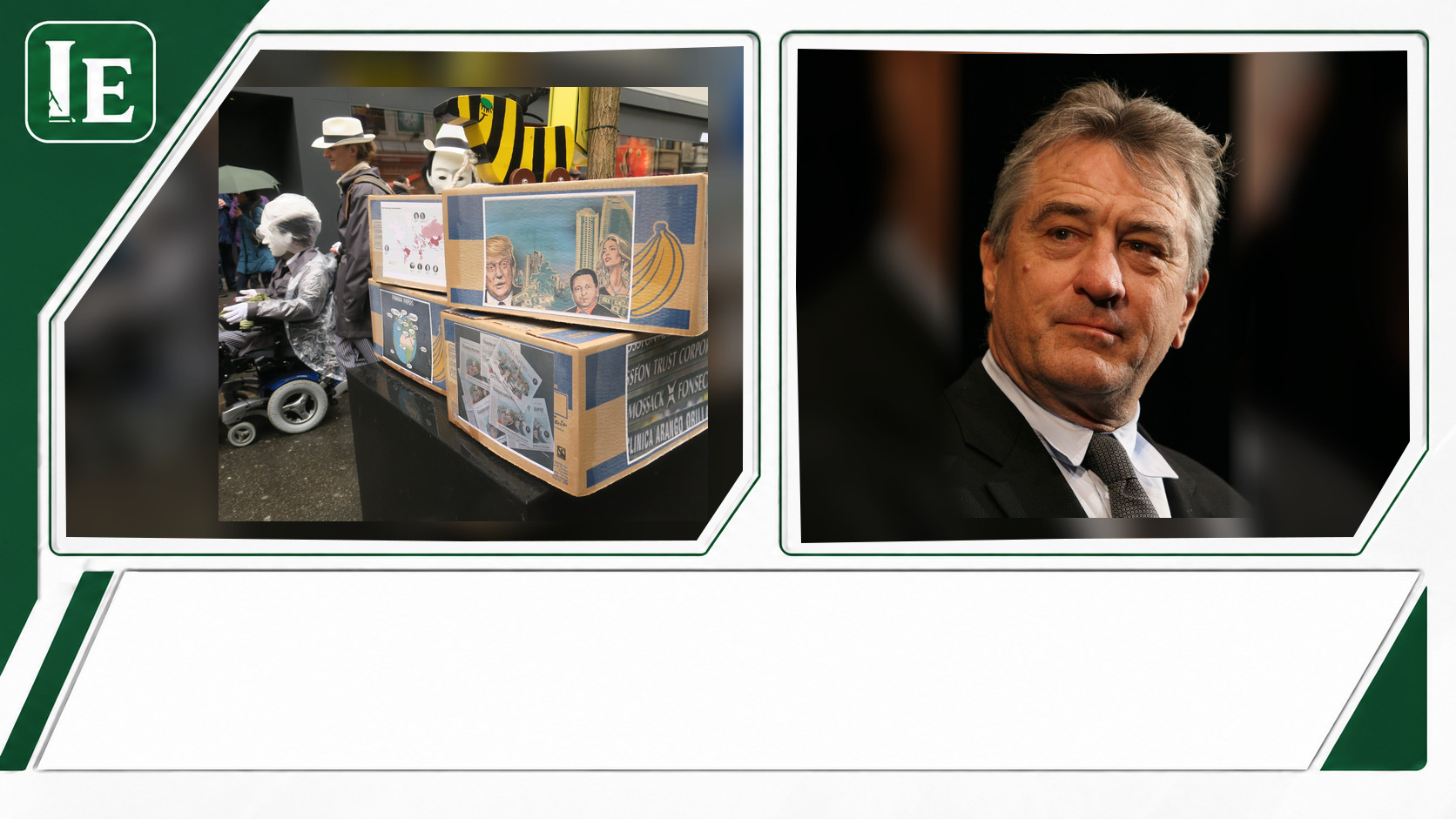 Donald Trump and Robert De Niro featured editorial graphic