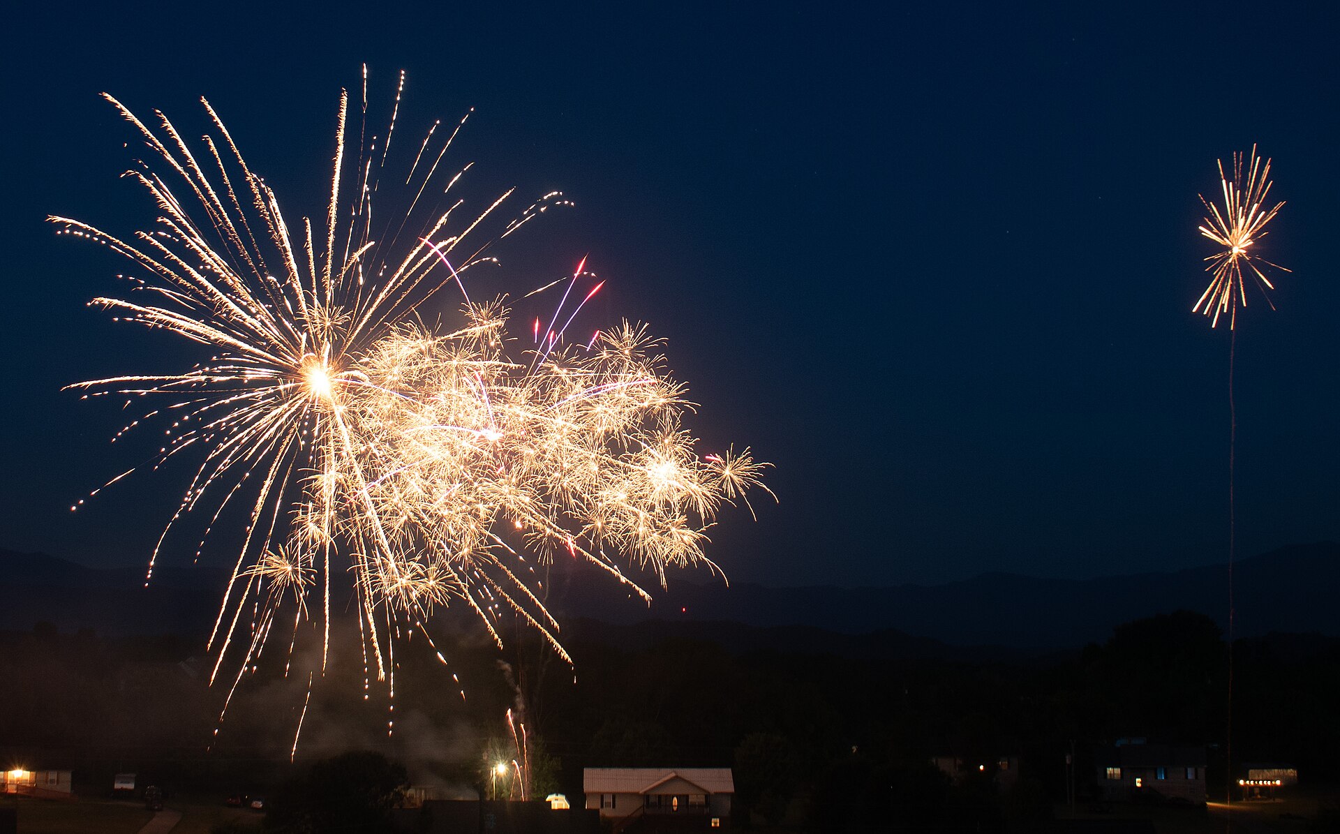 Fireworks in Sevierville, Tennessee on 4th of July 9