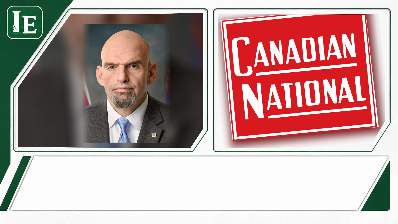 John Fetterman and CBS News featured editorial graphic