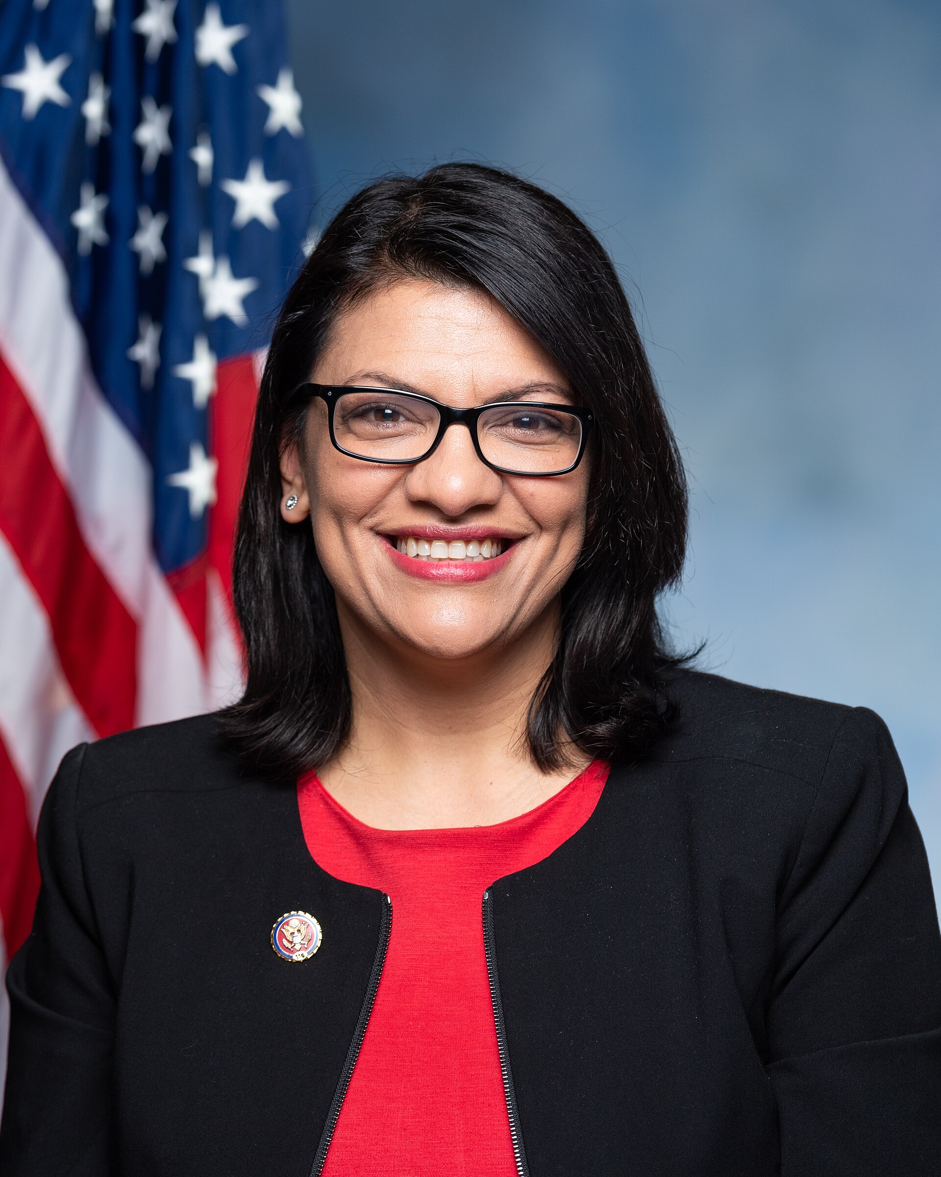 Rashida Tlaib, official portrait, 116th Congress